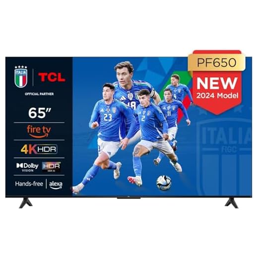 TCL 65PF650 65-inch TV 4K Ultra HD, HDR TV, Smart LED e Fire TV (Dolby Vision, Dolby Atmos, DTS, HDR 10, Alexa built-in, Airplay2, Miracast)