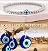 OBSUN Evil Eye Bracelets Lucky Blue Eye Jewelry Evil Eye Bracelet for Women (evil eye)
