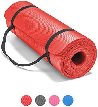 LOKATSE Home All Purpose Thick Yoga Mat with Carrying Strap High Density