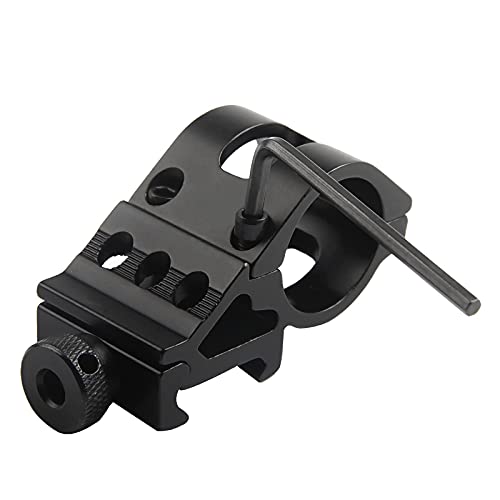 Higoo® 1 Inch 25.4Mm Angled Offset Flashlight Laser Ring Mount For 20Mm Picatinny Waver Rail #TOP1