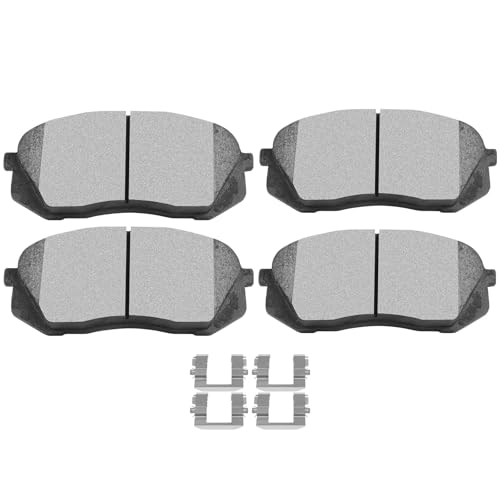 SCITOO D1826 Ceramic Brake Pads Sets Front w/Hardware Replacement For ...