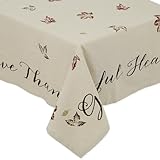 DII Rustic Autumn Leaves Kitchen Collection Thanksgiving & Fall Table Décor, Tablecloth, 60x120