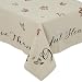 DII 100% Cotton, Machine Washable, Printed Kitchen Tablecloth For Dinner Parties, Fall, Holidays & Thanksgiving - 60x84" Seats 6 to 8 People, Rustic Leaves