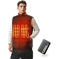 VIWKO Chaleco Calefactable Hombre con Control por APP - Chaqueta