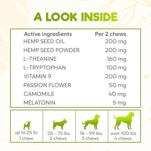 Image of ZENO Hemp Calming Chews for Dogs Anxiety - 150 pcs - Dog Anxiety Relief with Melatonin - Calming Chews for Stress, Travel, Check-up, Barking, or Grooming - Chicken Flavor