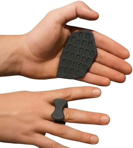 Ergonomik Fitness El Koruyucu, Avuç İçi Koruma Dambıl Fitness Ağırlık Kavrama Pedi Kondisyon, Barfiks, Siyah ve Mavi, Kaymaz Yüzeyli, Halter ve Ağırlık Çalışmaları için, Dayanıklı Spor Ekipmanı - Görsel 1