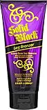 Millennium Tanning Solid Black LEG BRONZER Ultra-Dark with Cellulite Fighters & Hair Regrowth Inhibitors 7oz