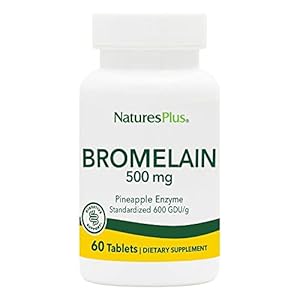 NaturesPlus Bromelain – 500 mg – Natural Proteolytic Supplement – 60 Vegetarian Tablets (60 Servings)