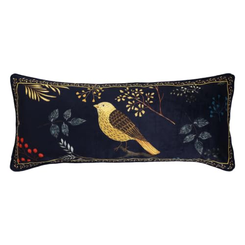 patdrea Designer French Velvet Throw Pillow Cover,12"x28"-Doodle B