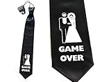 SMASH-ME Krawatte Game Over JGA Schlips/Tie - 53 cm
