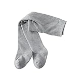 Moonker Toddler Baby Tights Thick Cable Knit Leggings Stockings Cotton Pantyhose for Infant Newborn Fleece Lined Leggings(Grey,3-4 Years)