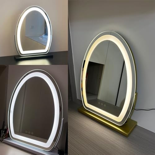 Espejo de tocador con luces LED inteligentes y tres modos de luz regulable 5