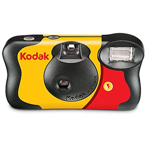 Kodak Fun Saver Single Use Camera / 27 Exp Roll + Hand Strap + Cloth #TOP2