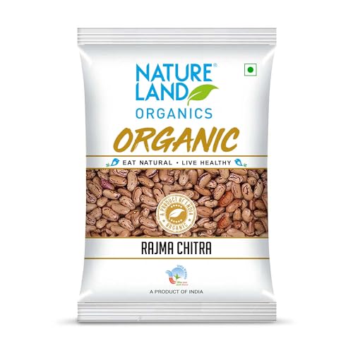Image of Natureland Organics Rajma Chitra 1 Kg - Organic Healthy Pulses