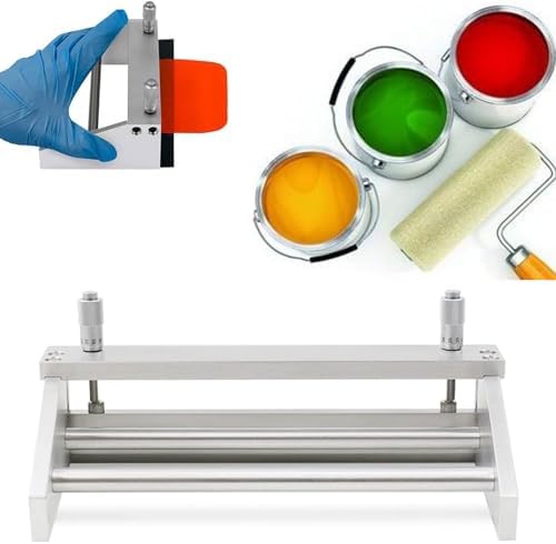 Adjustable 0-3500μm Film Applicator Coater for Lab, Precision Doctor Blade Coating Machine, 55-300mm Wet Film Preparation Tool, 2μm Accuracy, Magnetic Suction