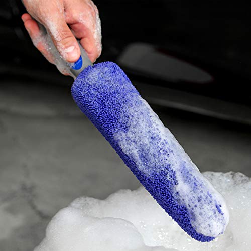 Viking Wheel Brush Or Rim Brush For Car, Metal Free, Blue, 2 Inch X 14.2 Inch #TOP2