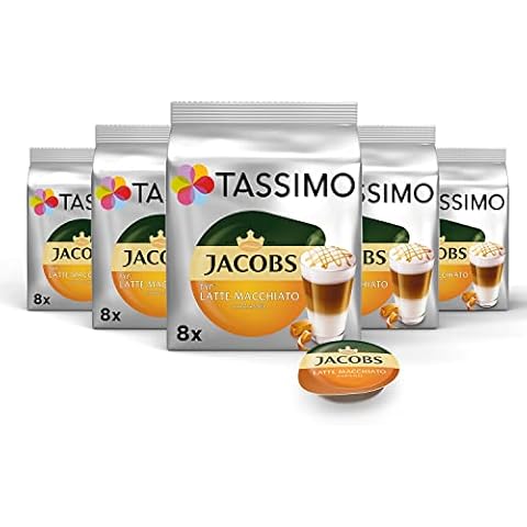Tassimo Jacobs Latte Macchiato caramel, 5er Pack (5 x 268 g) Cover