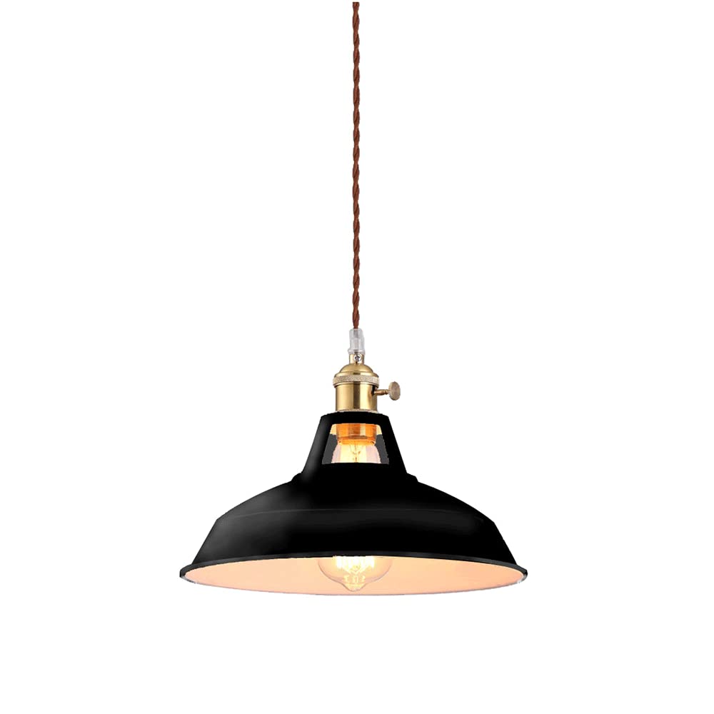 Lustre personnalisé créatif E27 style rétro avec cordon de suspension réglable