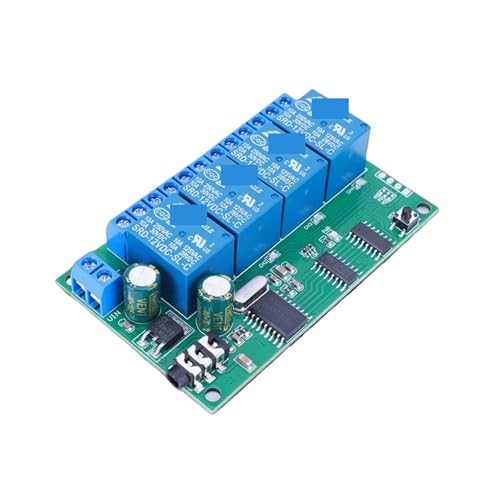 Décodeur vocal AD22B04 4CH avec relais 12V pour contrôle de signal - 4