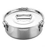 Accarugty Edelstahl-Dampfgarer-Schublade mit gleichmäßiger Wandstärke zur Unterstützung gleichbleibender Wärmeleitfähigkeit beim Backen (A)