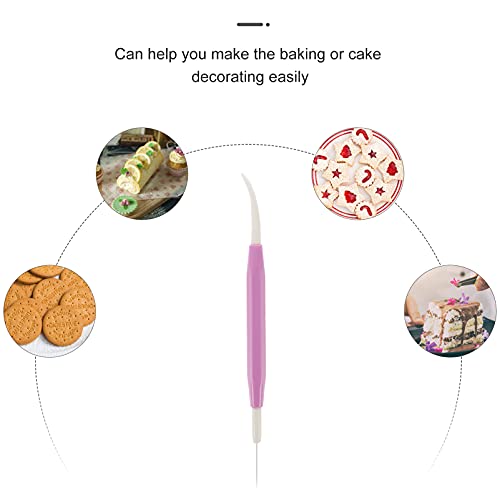 HEMOTON 2Pcs Confeiteiro Agulha Açúcar Mexa Biscoito Confeiteiro Pin Dual- Cabeça Da Agulha Agulha R