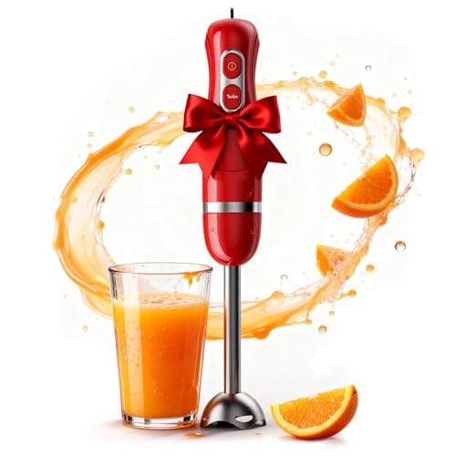 Immersion Handheld Blender with Stainless Steel Blades
