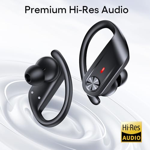Image of Hybrid Active Noise Cancelling Wireless Ear Buds 80 Hrs Playtime Hi-Res Stereo Quality Bluetooth Earbuds with Transparency Mode Headphones Bluetooth Earhooks ANC Earphones for Work Sports Travel