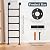 WAMVZYX Heavy Duty Emergency Egress Ladder for Window Well, 47"/49"/50"/52"/59"/79" Wall Mounted Attic Loft Ladder Basement Egress Ladder Indoor Outdoor Climbing Ladders, 330LBS Load(2.3m/