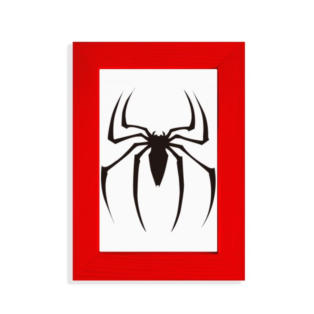 Cadre photo noir araignée insecte rouge pour déco salon et bureau