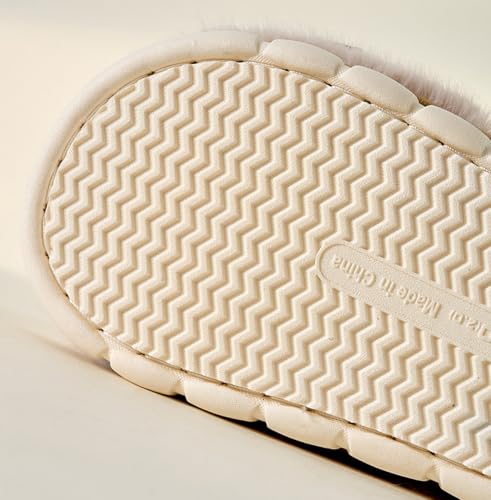 Slippers for Women Cute Coquette Bow Slippers Warm Plush Fluffy Lined House Winter Home Shoes Women Indoor Outdoor4