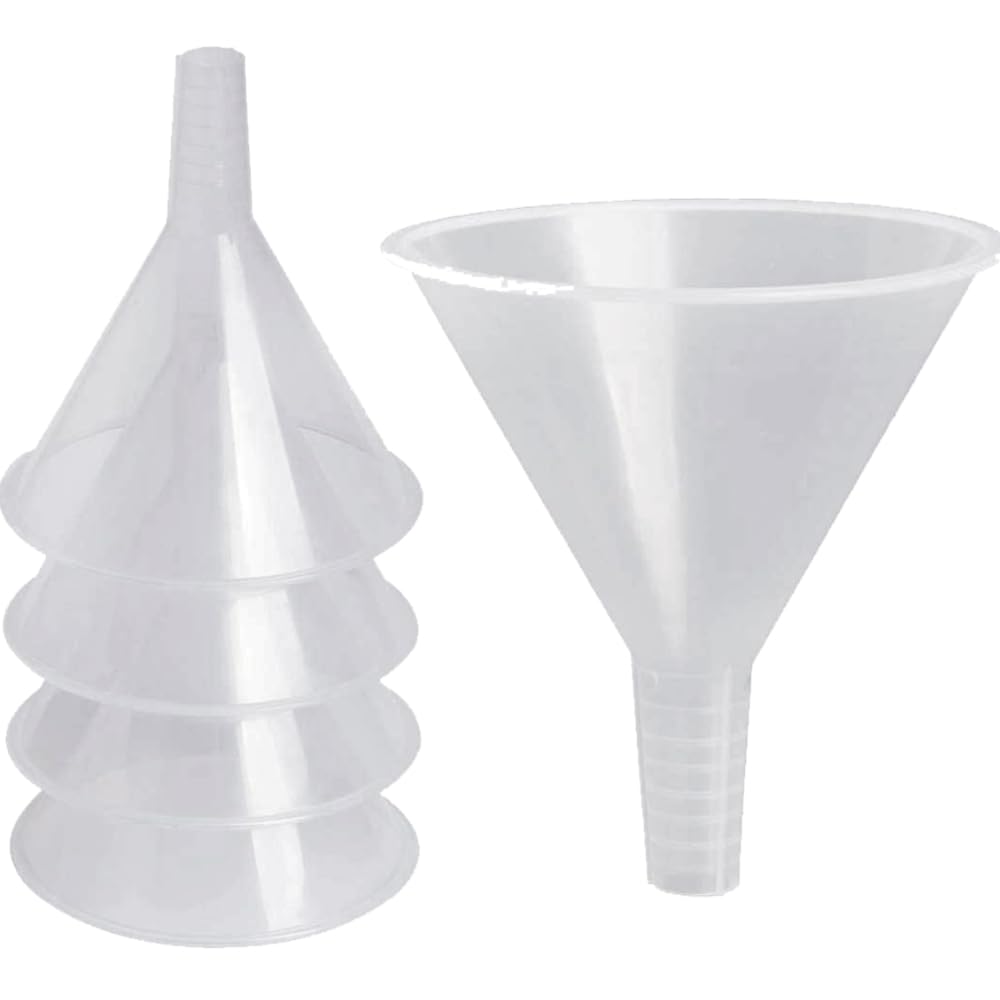 Disposable Plastic Funnels, Short Stem, 60 Degree, 100x124mm, Karter Scientific 252G2 (Pack 50)