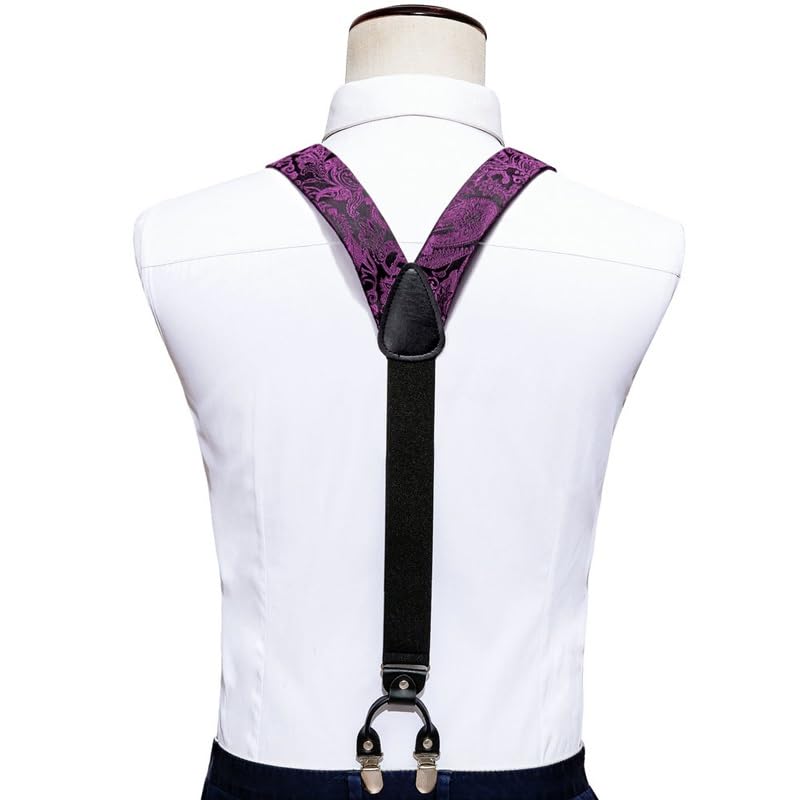Set de Tirantes y Corbata de Lazo para Hombre en Seda miniatura 5