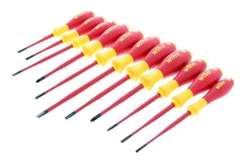 Wiha 32198 Insulated Slim Screwdriver Set, 11-Piece