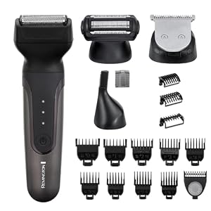 Remington ONE 18-in-1 Total Body Multi-Groomer for Men & Women (Body Hair Trimmer, 38mm Blade for Hair & Beard, Foil Shaver, Nose & Ear, 14 Combs, USB, Waterproof, Cordless, 60-Minute Run Time) PG780