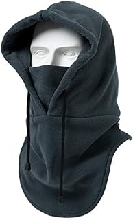 Jeff & Aimy Mens Winter Balaclava Hoodie Scarf Face Mouth Cover Thermal Bandana Hat Unisex