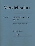 Klaviertrio Nr. 1 d-moll op. 49: Instrumentation: Piano Trios (G. Henle Urtext-Ausgabe)