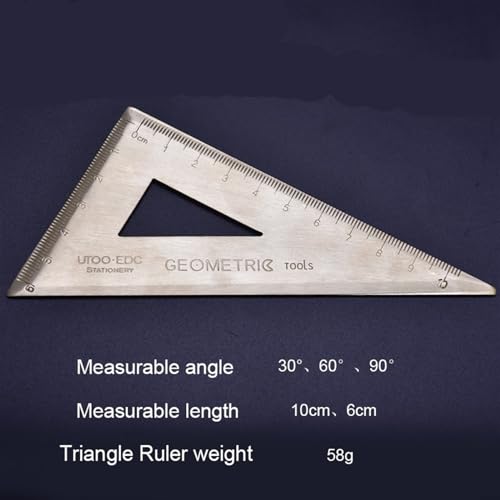 Règle triangulaire en cuivre ERICAT pour réussir tous vos tracés géométriques de bureau