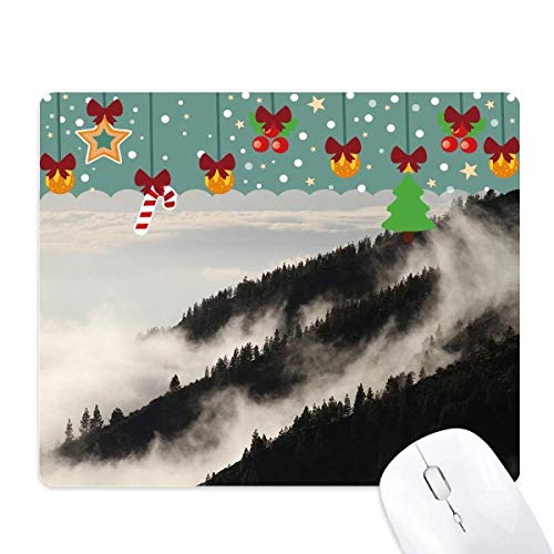 Tapis de souris en caoutchouc forêt de brouillard haute précision