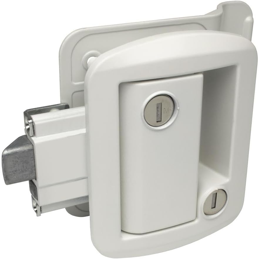 TTL-43610-9009-AL-1PK Global Classic PRO Entry Door Lock with Deadbolt - White