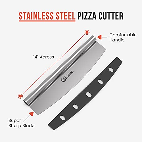 Image of Chef Pomodoro Pizza Peel and Cutter Set, Foldable Handle, 12x14 in