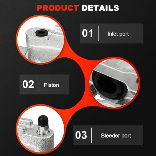 Image of cciyu Front & Rear Brake Calipers w /Bracket 2008-2012 For Chrysler For Town & Country,2008-2012 For Dodge For Grand Caravan,2009-2012 For Volkswagen For Routan 18B5044 18B5045 18B5081 18B5080