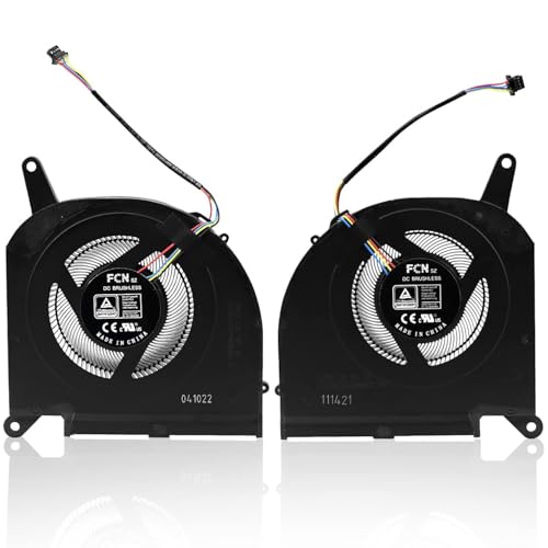 CPU+GPU Cooling Fan Replacement for Gigabyte Aorus 15G 15P RX7P RX7G 2021 RTX30 17G XB XC XD GIGABYTE AERO 15 OLED XB XD RP75SA Gigabyte Aero 17 XA HDR WA Series FNGT FNGS DC12V 1A Fan 10mm Thick