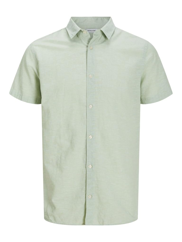 JACK & JONES JJEBREEZE SS SN Shirt, Iceberg Green, M