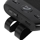Gugxiom Bluetooth 5.0 Car Handsfree Kit Visor Speakerphone, Auto Power On, Wireless Multipoint Speaker CVC8.0 Noise Reduction for Safe Driving, 10H Talk Time