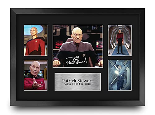 Photo Star Trek Jean-Luc Picard A3 pour décorer votre salon de fan de séries TV