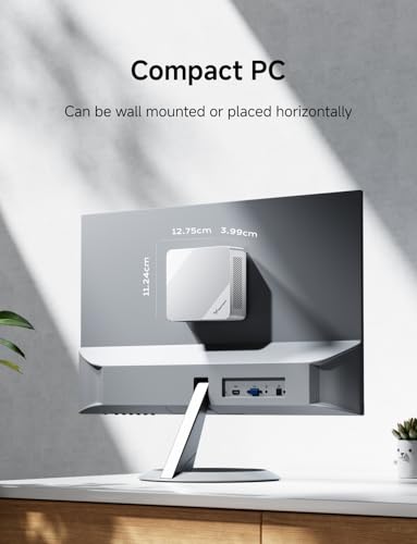 Image of MINISFORUM Mini PC UN150P Twin Lake N150 Micro Computer, 16GB RAM+512GB SSD, 2xHDMI TMDS /1xUSB-C 4K Triple Display, 4X USB3.2, 2.5inch SATA HDD Slot, SD Card Slot Intel UHD Graphics Small Form Factor