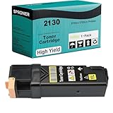 2130 (FM064 FM065 FM066 FM067) Toner Cartridge Compatible with Dell 2130cn 2135cn Printer, [2500 Pages], Extra High Yield (Yellow)