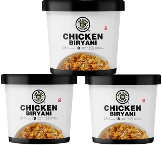 TheTasteCompany Chicken Biryani - Ready to Eat | Instant Food | Taste Company (Pack of 3)