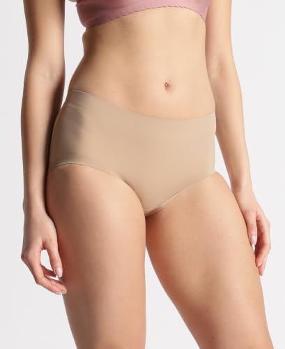 Image of Jockey 1827 Women's High Coverage Microfiber Nylon Elastane Stretch Mid Waist Hipster with No Visible Pantyline