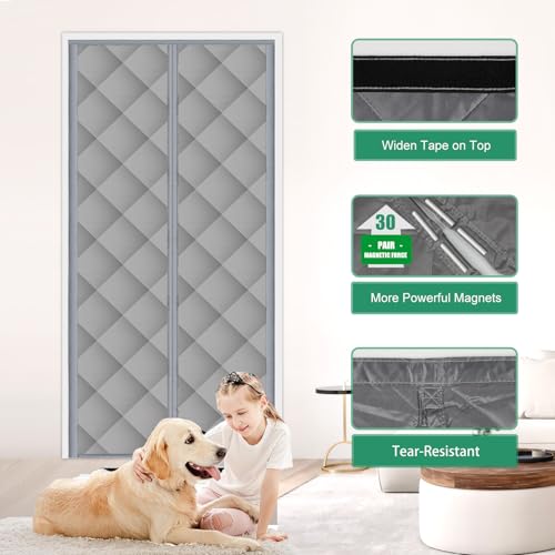 54% Off Insulated Magnetic Door Curtain for Winter - Image 4
